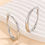 Load image into Gallery viewer, Contemporary Shine Hoop Earrings
