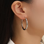 Load image into Gallery viewer, Contemporary Shine Hoop Earrings
