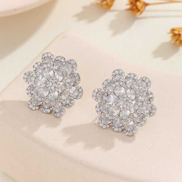 Diamond Petal Sparkler Earrings - Reet Pehal