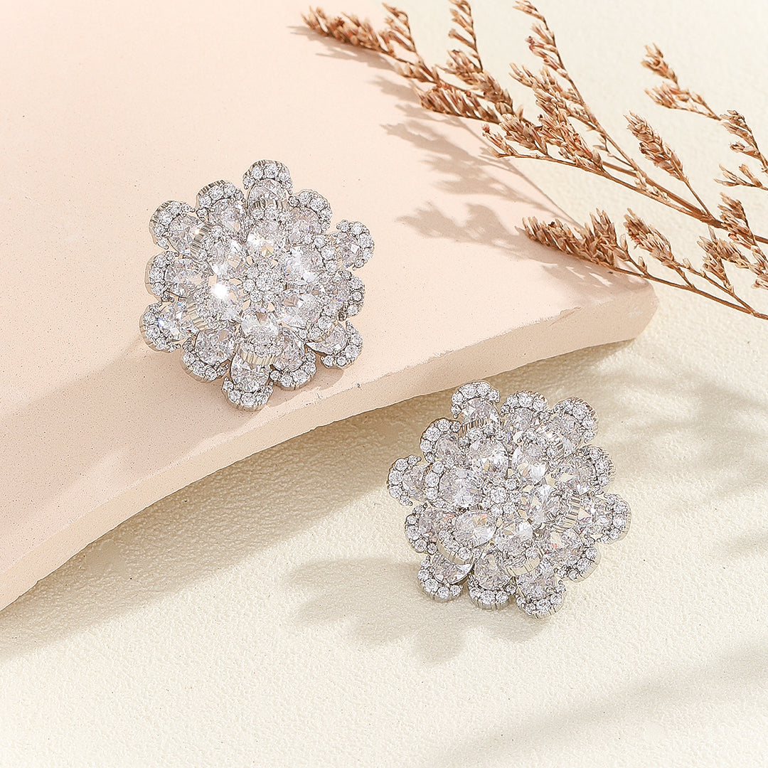 Diamond Petal Sparkler Earrings - Reet Pehal