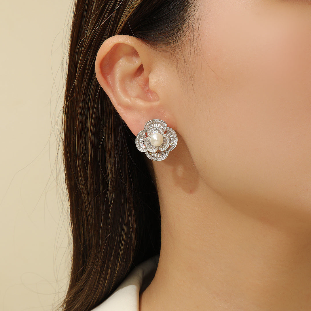 Dewdrop Petal Diamond Earrings - Reet Pehal