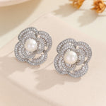 Load image into Gallery viewer, Dewdrop Petal Diamond Earrings - Reet Pehal
