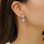 Load image into Gallery viewer, Glamorous Cushion-Cascade Diamond Earrings - Reet Pehal
