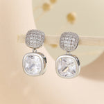 Load image into Gallery viewer, Glamorous Cushion-Cascade Diamond Earrings - Reet Pehal
