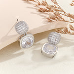 Load image into Gallery viewer, Glamorous Cushion-Cascade Diamond Earrings - Reet Pehal
