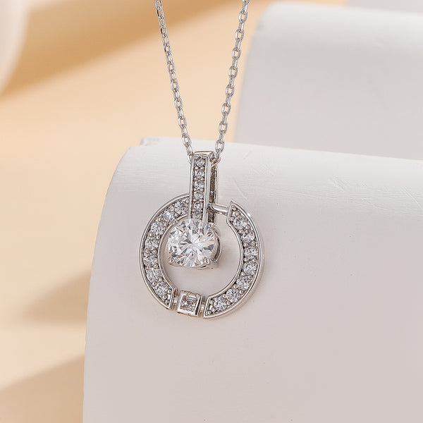 Dazzling Silver Dancing Diamond Pendant - Reet Pehal