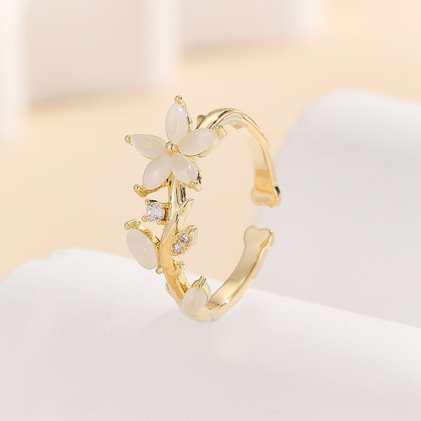 Ivory Floral Delight Ring - Reet Pehal