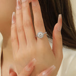 Load image into Gallery viewer, Sparkling Round Solitaire diamond Ring - Reet Pehal
