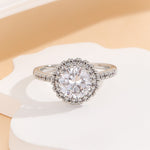 Load image into Gallery viewer, Sparkling Round Solitaire diamond Ring - Reet Pehal
