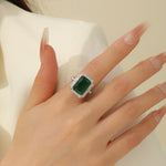 Load image into Gallery viewer, Mystic Green Emerald Style Ring - Reet Pehal
