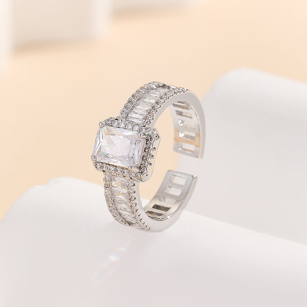 Deluxe Princess Cut Diamond Ring - Reet Pehal