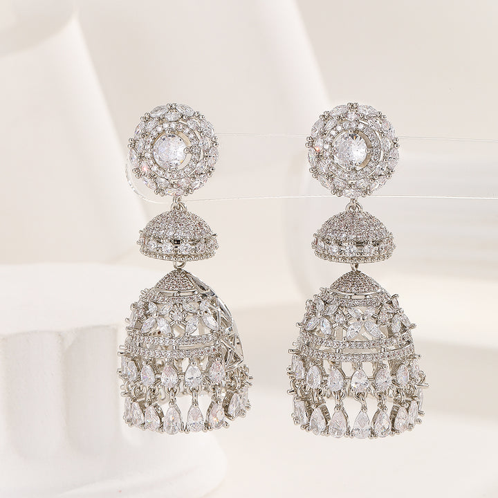 Symphony of Sparkle Silver Earrings - Reet Pehal