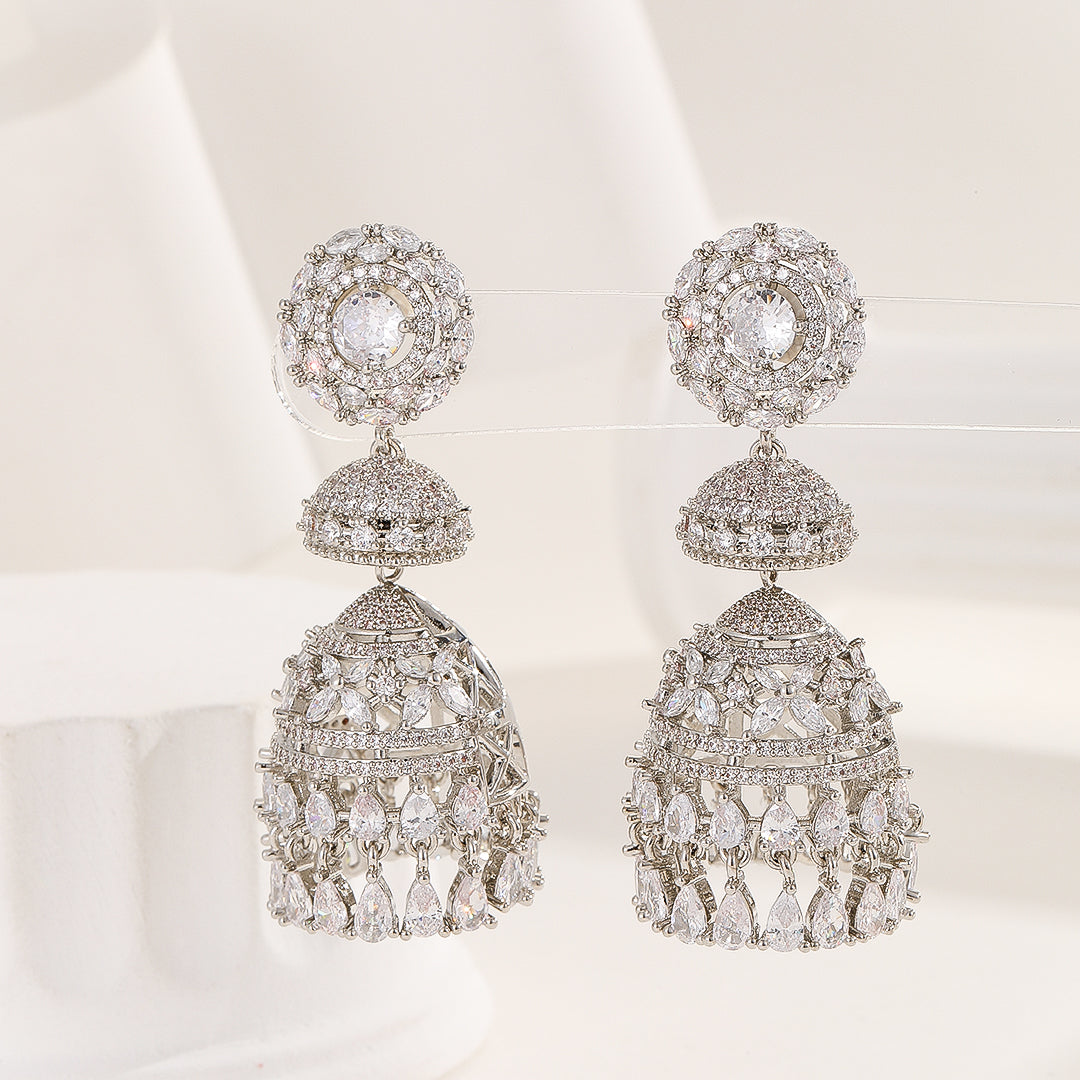 Symphony of Sparkle Silver Earrings - Reet Pehal