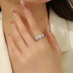 Load image into Gallery viewer, Radiant Triple Diamond Cluster Ring - Reet Pehal
