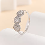 Load image into Gallery viewer, Radiant Triple Diamond Cluster Ring - Reet Pehal
