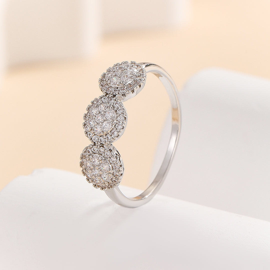 Radiant Triple Diamond Cluster Ring - Reet Pehal