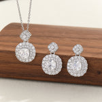 Load image into Gallery viewer, Celestial Glow Silver Pendant Set - Reet Pehal
