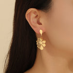 Load image into Gallery viewer, Floral Grace Drop Earrings
