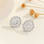 Load image into Gallery viewer, Glowing Floral Mirage Diamond Earrings - Reet Pehal
