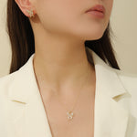 Load image into Gallery viewer, Twinkling Wings Gold Pendant Set - Reet Pehal
