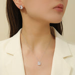 Load image into Gallery viewer, Radiant Rectangles Diamond Pendant Set - Reet Pehal
