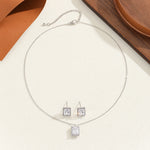 Load image into Gallery viewer, Radiant Rectangles Diamond Pendant Set - Reet Pehal
