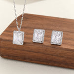 Load image into Gallery viewer, Radiant Rectangles Diamond Pendant Set - Reet Pehal
