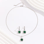 Load image into Gallery viewer, Radiant Green Delight Pendant Set - Reet Pehal
