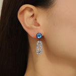 Load image into Gallery viewer, Moonlit Sapphire Marvel Earrings - Reet Pehal
