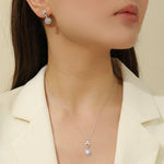 Load image into Gallery viewer, Stellar Halo Diamond Pendant Set - Reet Pehal
