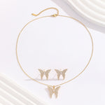 Load image into Gallery viewer, Butterfly Eleganza Gold Pendant Set - Reet Pehal
