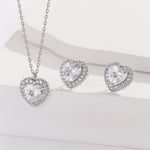 Load image into Gallery viewer, Dazzling Diamond Heart Pendant Set - Reet Pehal
