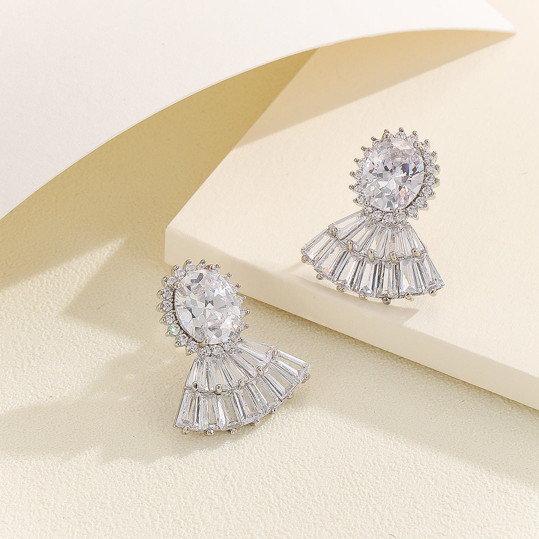 Glamour Galore Diamond Earrings - Reet Pehal