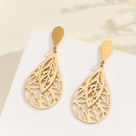 Load image into Gallery viewer, Gilded Leaf Veil Earrings
