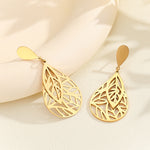 Load image into Gallery viewer, Gilded Leaf Veil Earrings
