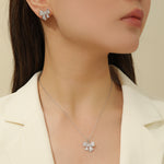 Load image into Gallery viewer, Silver Ribbon Bliss Pendant Set - Reet Pehal
