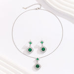 Load image into Gallery viewer, Stylish Verdant Halo Pendant Set - Reet Pehal
