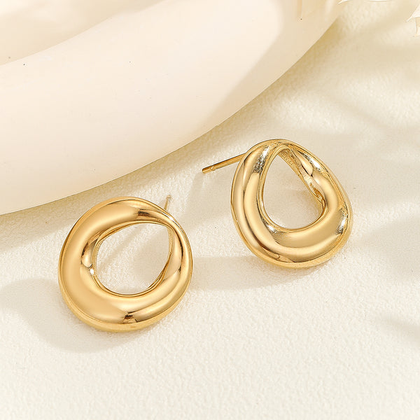 Modern Spiral Hoop Earrings