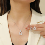 Load image into Gallery viewer, Minimalist Shine Silver Pendant Set - Reet Pehal
