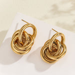 Load image into Gallery viewer, Interlocking Loop Luxe Earrings
