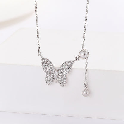 Gorgeous Butterfly Bliss Silver Pendant
