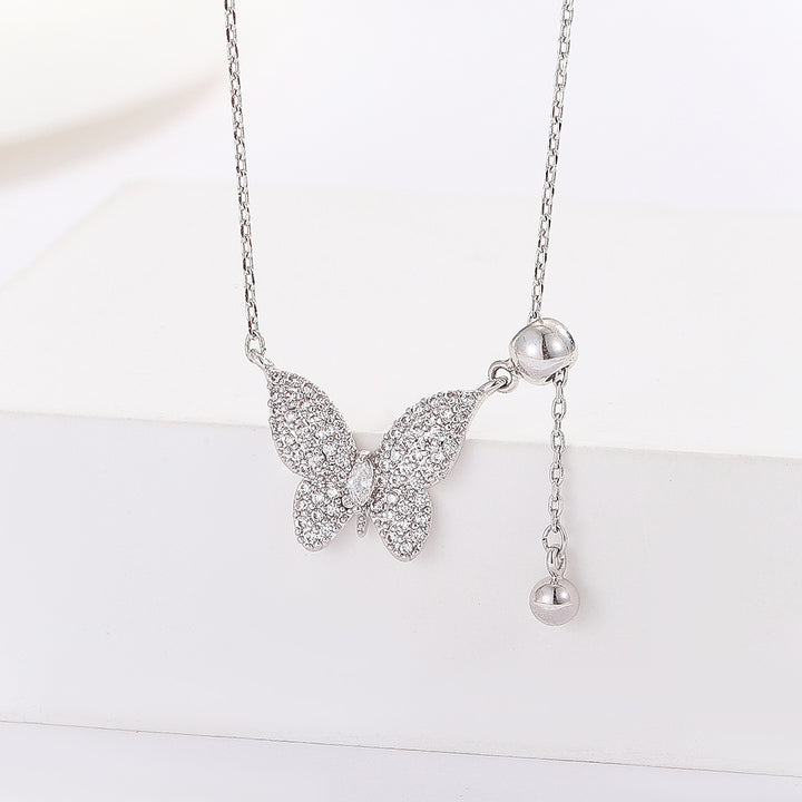 Gorgeous Butterfly Bliss Silver Pendant - Reet Pehal