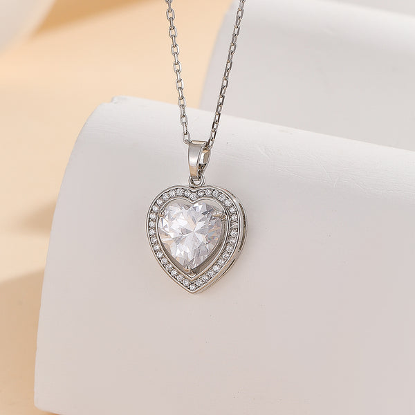 Delightful Silver Heart Pendant - Reet Pehal