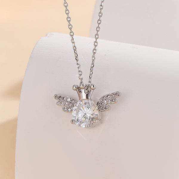 Heavenly Angel Wing Silver Pendant - Reet Pehal