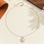 Load image into Gallery viewer, Enchanting Gold Oval Delight Pendant - Reet Pehal
