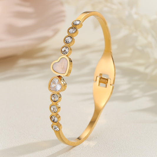 Sparkling Cubic Zirconia Love Bracelet - Reet Pehal