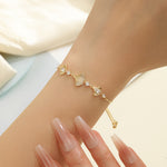 Load image into Gallery viewer, Lovely Gold Seashell Serenade Bracelet - Reet Pehal
