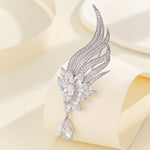 Load image into Gallery viewer, Brilliant Silver Wing Brooch - Reet Pehal
