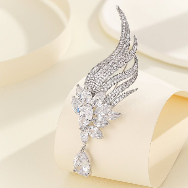 Brilliant Silver Wing Brooch - Reet Pehal