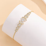 Load image into Gallery viewer, Sparkling Centerpiece Gold Bracelet - Reet Pehal
